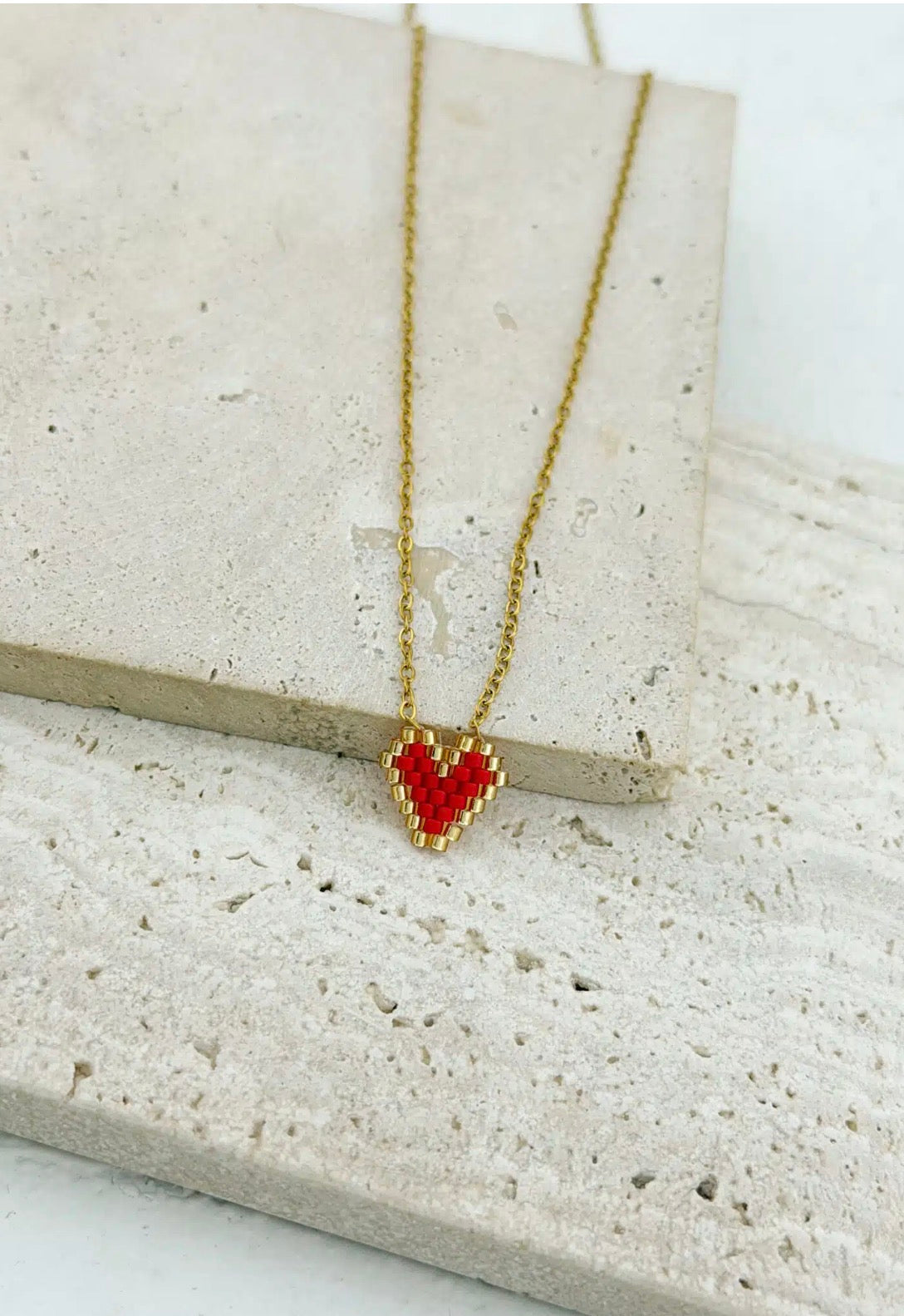 Love Ruby Κόκκινο Χρυσό(Ανοξείδωτο Ατσάλι)