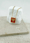 Red Heart Charm Κόκκινο Χρυσό (Ανοξείδωτο Ατσάλι )